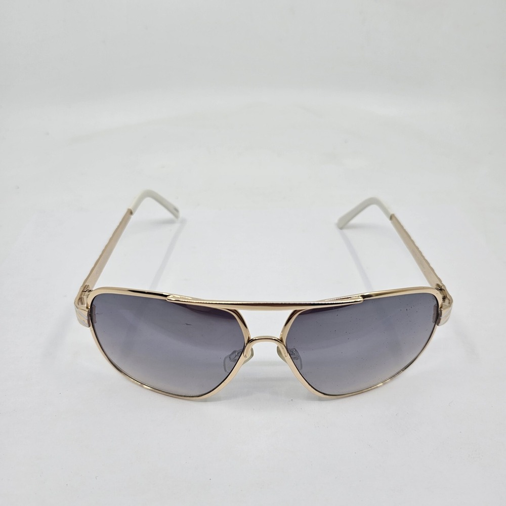 Rocawear Sunglasses Womens R409 GLDWH Cream/Gold With White Stripe